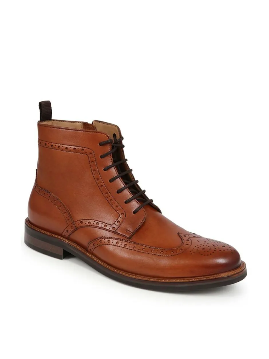 Jones Bootmaker Fletcher Leather Boots Natural Outlet