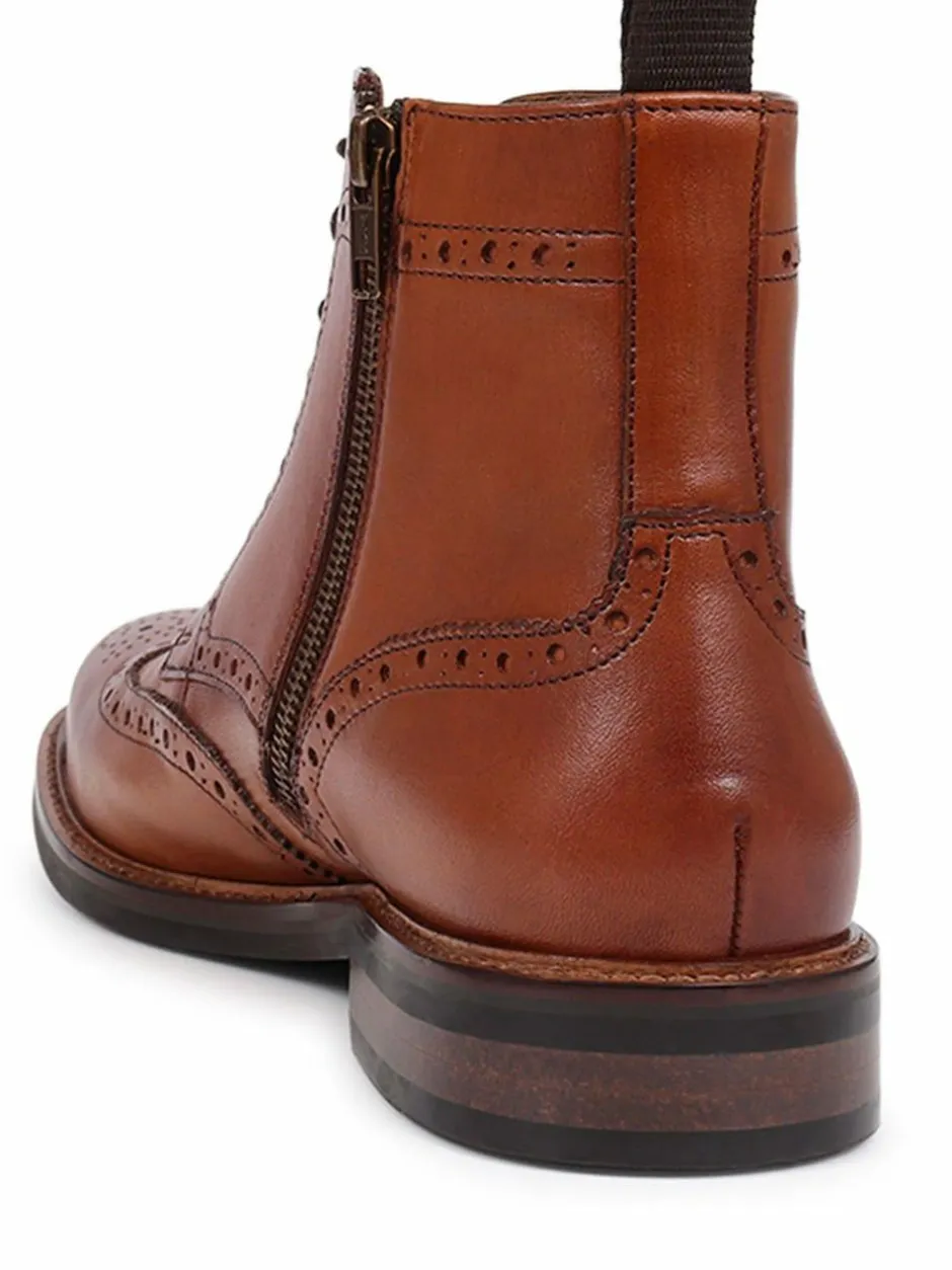 Jones Bootmaker Fletcher Leather Boots Natural Outlet