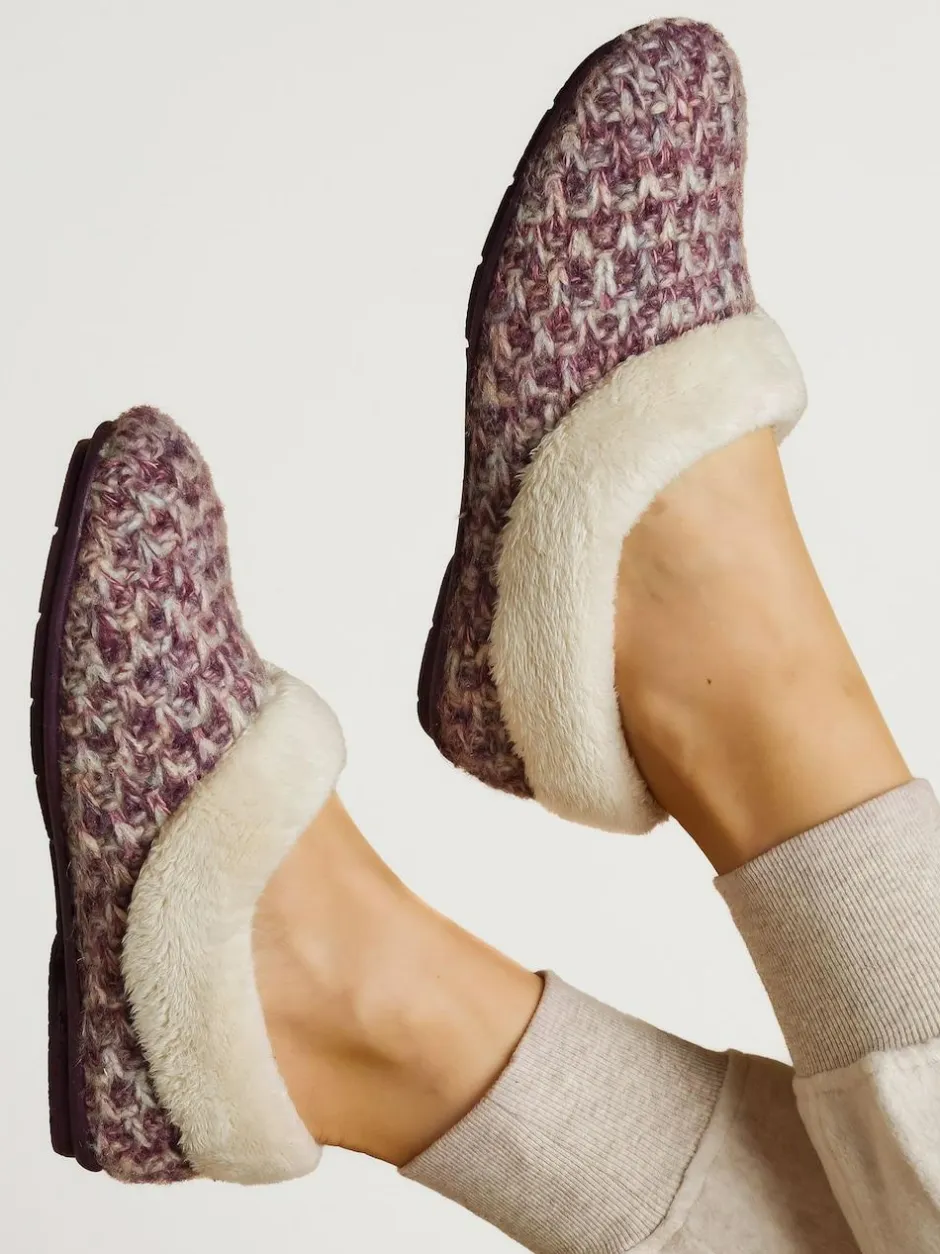Jones Bootmaker Faux-Fur-Lined Slippers Purple Hot