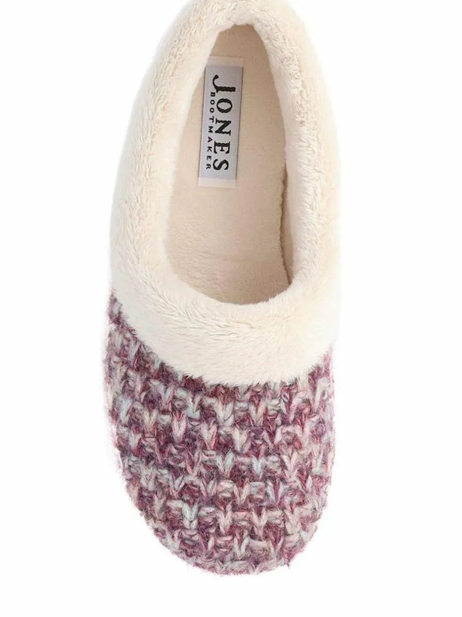 Jones Bootmaker Faux-Fur-Lined Slippers Purple Hot