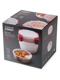 Joseph Joseph 4 Piece Multicolour Nest Lock Round Container Set Clearance