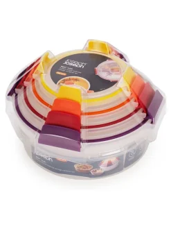 Joseph Joseph 4 Piece Multicolour Multisize Nest Lock Round Containers Set Clearance