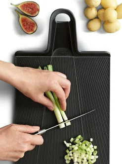 Joseph Joseph Black Chop2Pot Plus Folding Chopping Board (Large) New