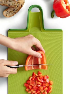 Joseph Joseph Green Chop2Pot Plus Folding Chopping Board New