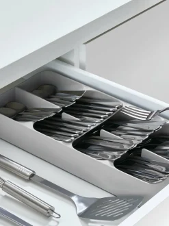 Joseph Joseph Grey DrawerStore Large Compact Cutlery Organiser New