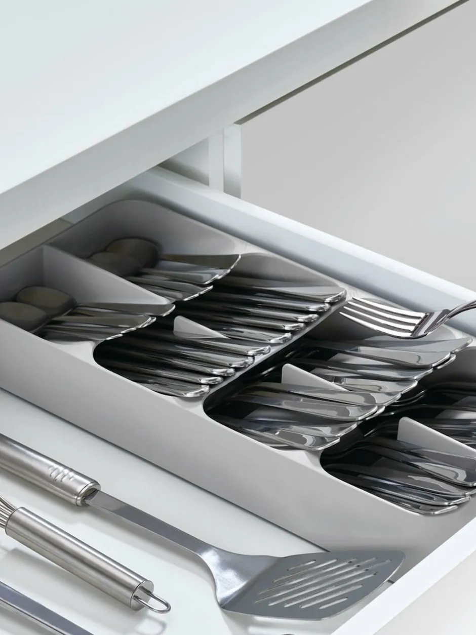 Joseph Joseph Grey DrawerStore Large Compact Cutlery Organiser New