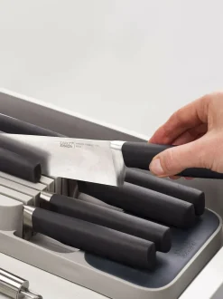 Joseph Joseph Joseph® Joseph Grey Drawer Store Compact Knife Organiser New