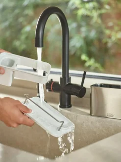 Joseph Joseph Light Stone Surface Stainless-Steel Sink Tidy