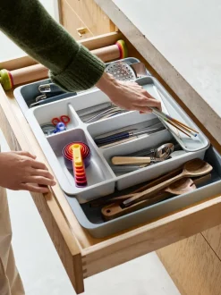 Joseph Joseph Light Stone DrawerStore™ Expanding Cutlery Organiser Hot