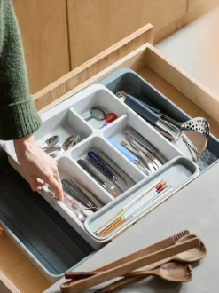 Joseph Joseph Light Stone DrawerStore™ Expanding Cutlery Organiser Hot