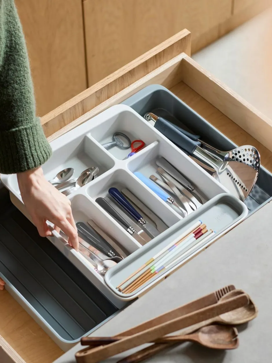 Joseph Joseph Light Stone DrawerStore™ Expanding Cutlery Organiser Hot