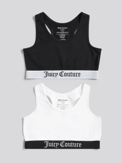 Juicy Couture Juicy Crop Top 2 Pack Hanging Black Discount
