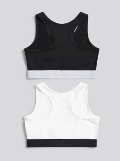 Juicy Couture Juicy Crop Top 2 Pack Hanging Black Discount