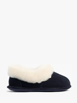 Just Sheepskin Ladies Classic Sheepskin Slipper Blue Sale