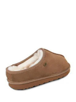 Just Sheepskin Mens Louis Slippers Brown Outlet