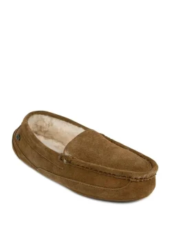 Just Sheepskin Mens Harry Sheepskin Slipper Brown Discount