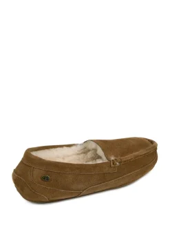 Just Sheepskin Mens Harry Sheepskin Slipper Brown Discount