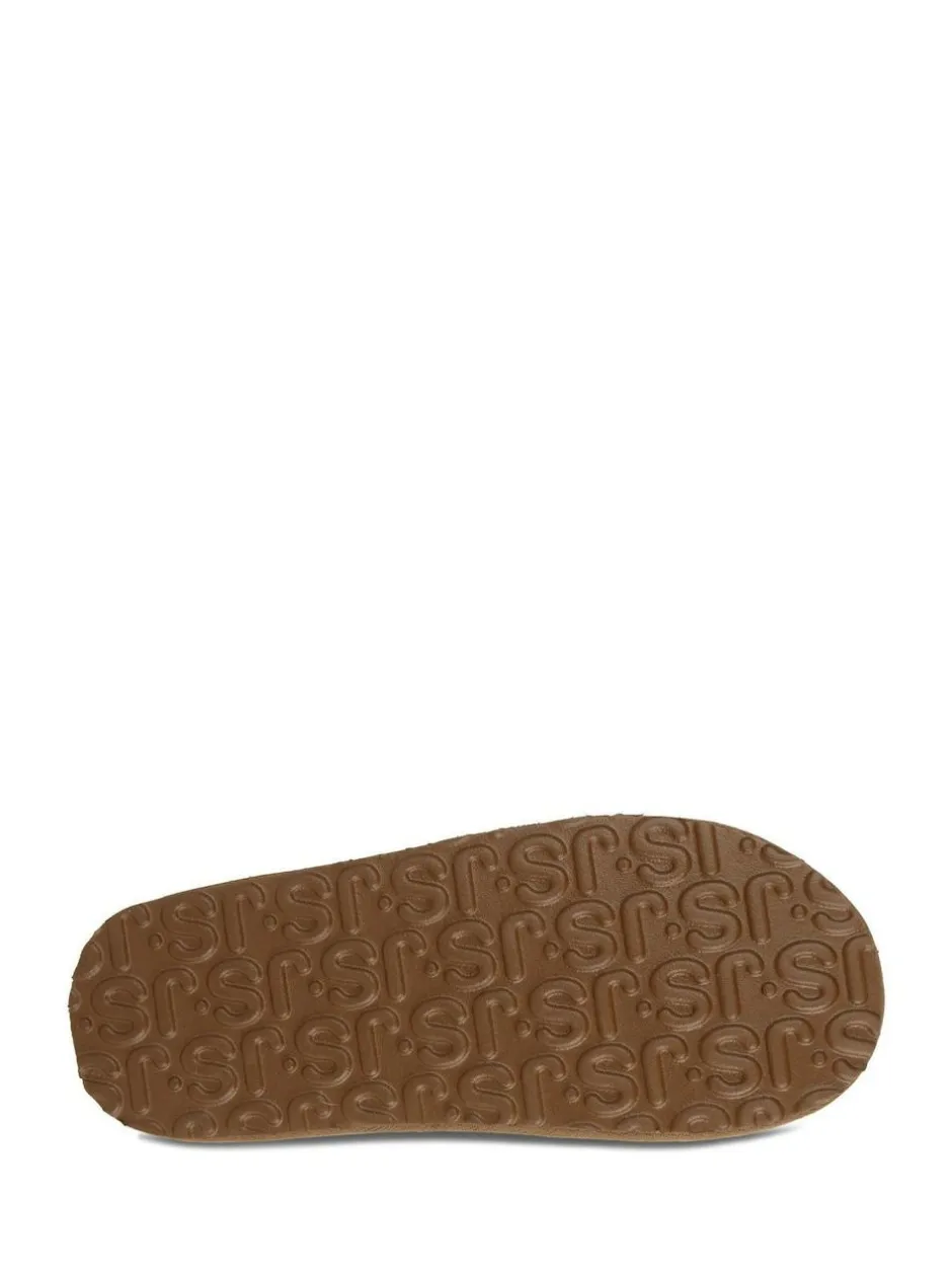Just Sheepskin Mens Miles Slippers Brown Light