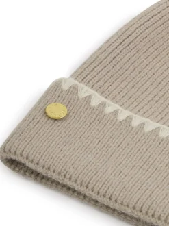 Katie Loxton Natural Whipstitch Knitted Hat