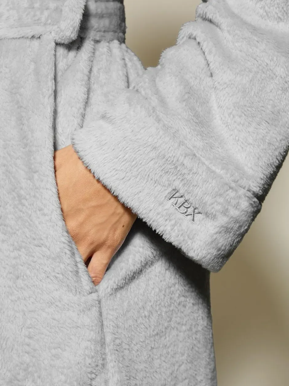 KBX Rosa Fluffy Robe Grey Online