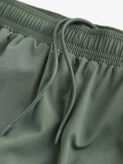 Next 7 Inch Active Gym Sports Shorts Khaki Green Online