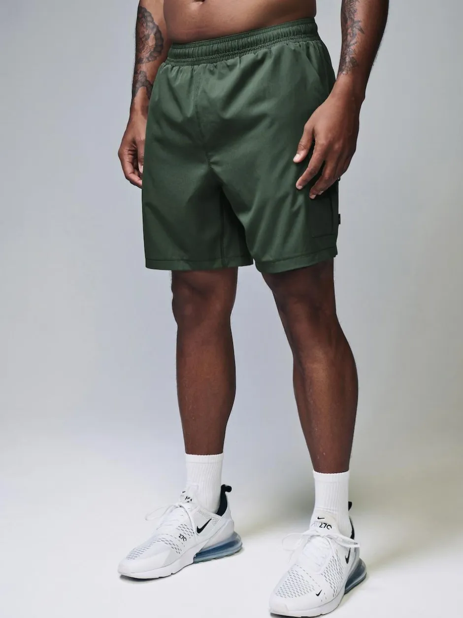 Next Active Cargo Gym Training Shorts Khaki Green Sale