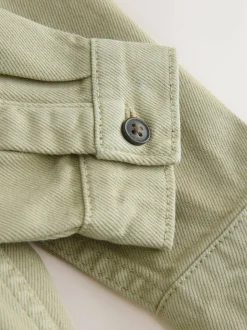 Next Long Sleeve Shirt and T-Shirt Set (3mths-7yrs) Khaki Green Discount