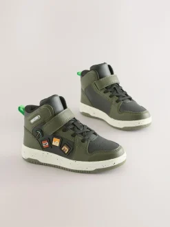 Next Khaki Green Minecraft High Top Trainers Discount