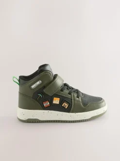Next Khaki Green Minecraft High Top Trainers Discount