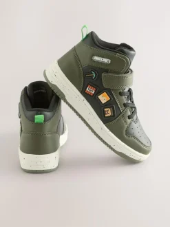 Next Khaki Green Minecraft High Top Trainers Discount