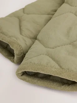 Next Khaki Green Nylon Quilted Baby Jacket (0mths-2yrs) Discount