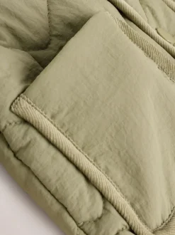 Next Khaki Green Nylon Quilted Baby Jacket (0mths-2yrs) Discount