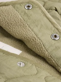 Next Khaki Green Nylon Quilted Baby Jacket (0mths-2yrs) Discount