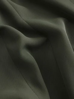 Next Khaki Green Relaxed Ruched Sleeve Blazer