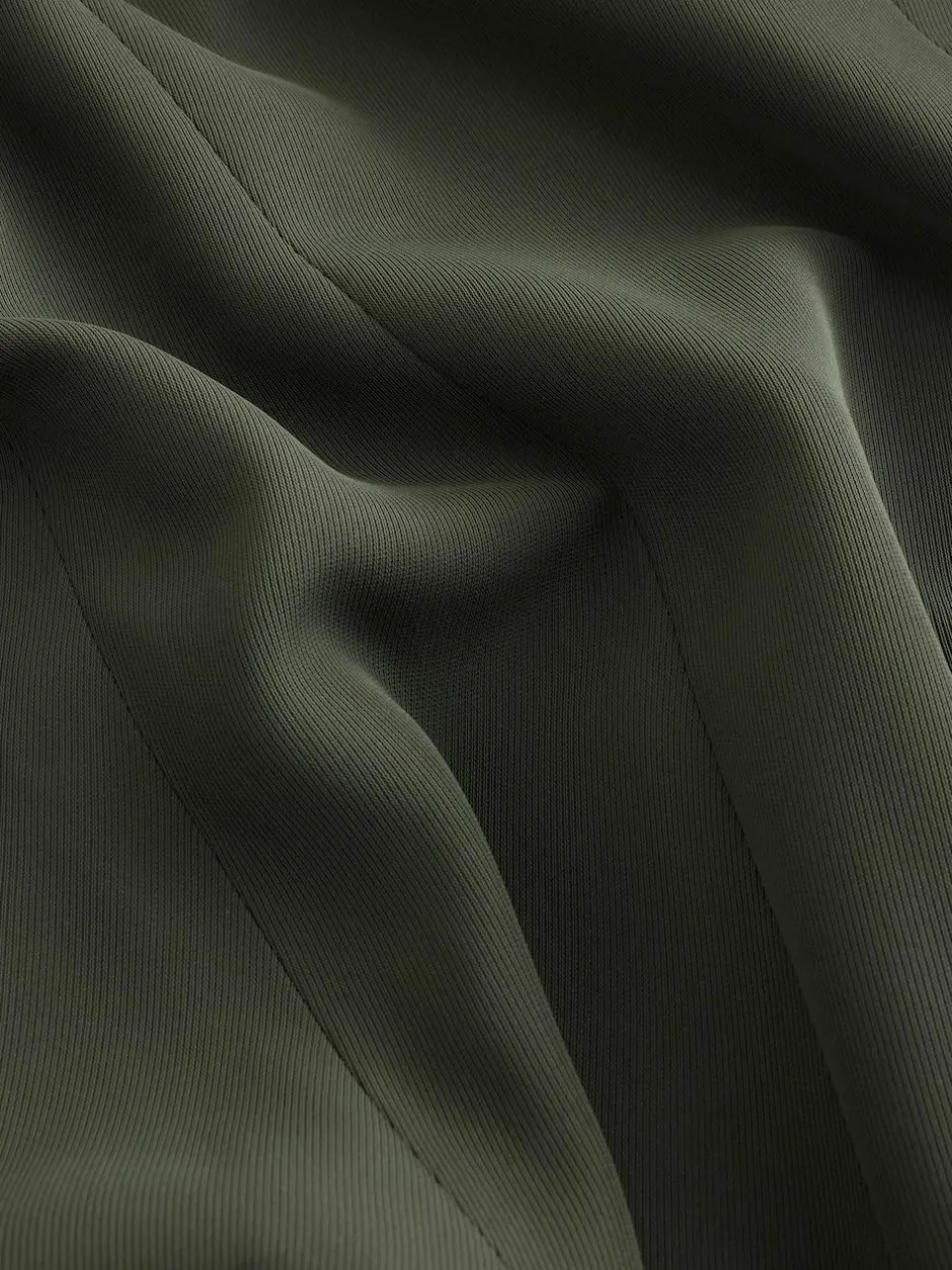 Next Khaki Green Relaxed Ruched Sleeve Blazer