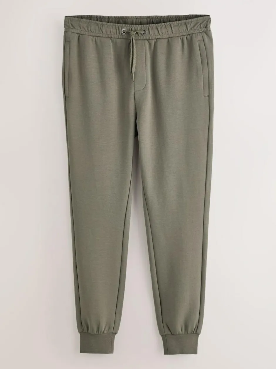 Next Signature Soft Touch Modal Slim Fit Cuffed Joggers Khaki Green Discount