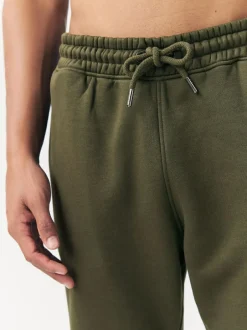 Next Slim Fit Slim Fit Brushback Heavyweight Joggers Khaki Green Discount