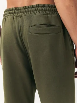 Next Slim Fit Slim Fit Brushback Heavyweight Joggers Khaki Green Discount