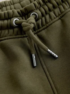 Next Slim Fit Slim Fit Brushback Heavyweight Joggers Khaki Green Discount