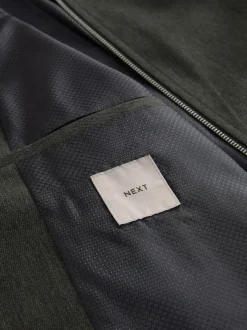 Next Khaki Green Smart Bomber Jacket New