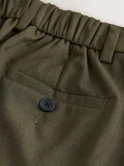 Next Tailored Bootcut Trousers With Wool Khaki Green