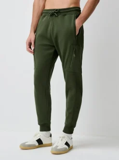 Next Utility Brushback Heavyweight Cargo Joggers Khaki Green Hot