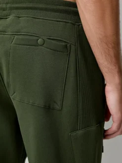 Next Utility Brushback Heavyweight Cargo Joggers Khaki Green Hot