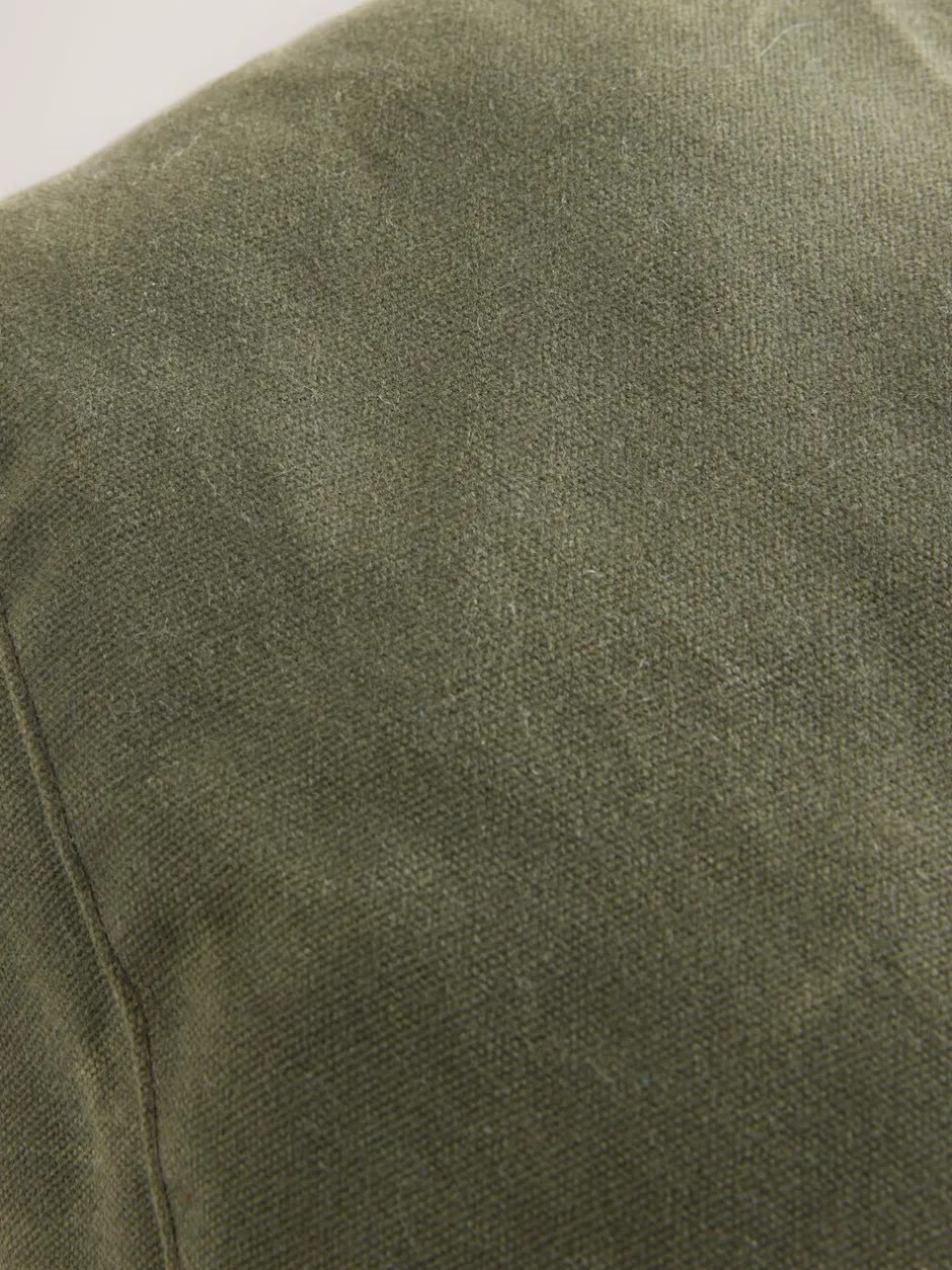 Next Khaki Green Wax Canvas Flat Cap Discount
