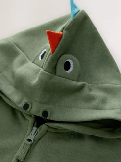 Next Khaki Green Zip Through Hoodie (3mths-7yrs)