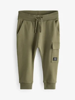 Next Khaki Green/Grey/Black Super Skinny Utility Joggers 3 Pack (3mths-7yrs) Online