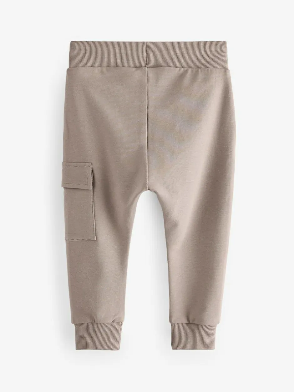 Next Khaki Green/Grey/Black Super Skinny Utility Joggers 3 Pack (3mths-7yrs) Online