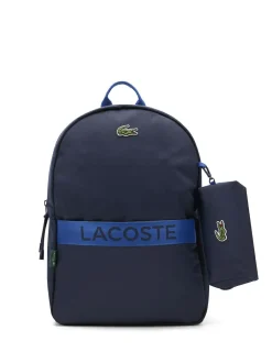 Lacoste Blue Backpack with Pencil Case Outlet