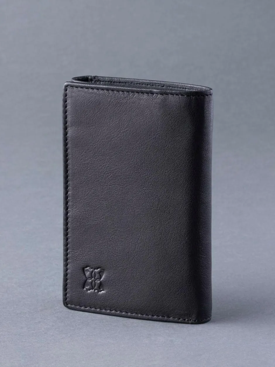 Lakeland Leather Bowston Tri-Fold Wallet Black Hot