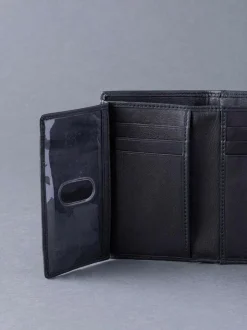 Lakeland Leather Bowston Tri-Fold Wallet Black Hot